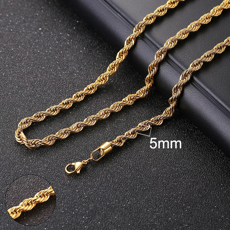 Vnox Cuban Stainless Steel Chain Necklace - Just Endless