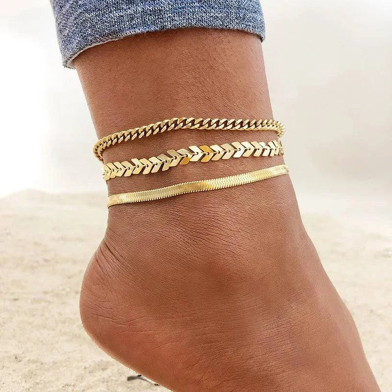 Vnox Women Stainless Steel Anklets - Just Endless