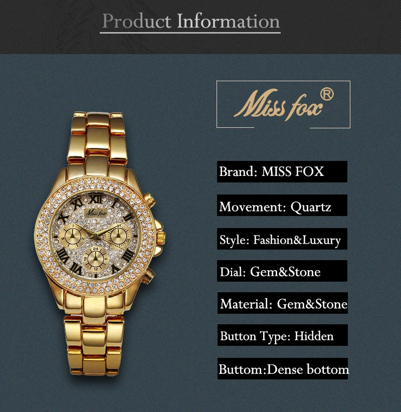 MISSFOX Shockproof Luxury Women's Watch - Just Endless