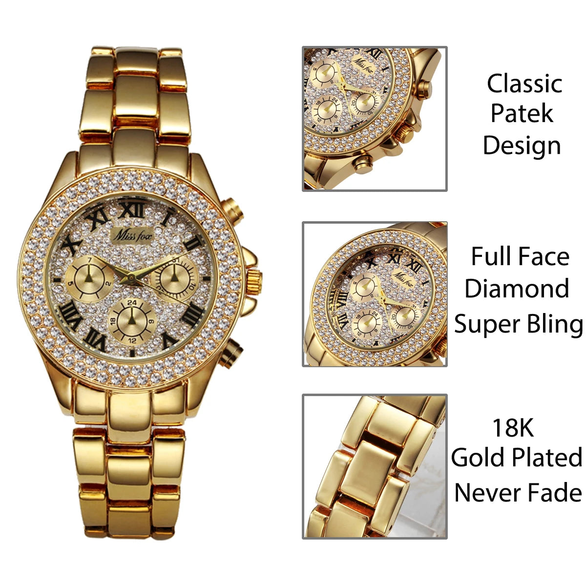 MISSFOX Shockproof Luxury Women's Watch - Just Endless