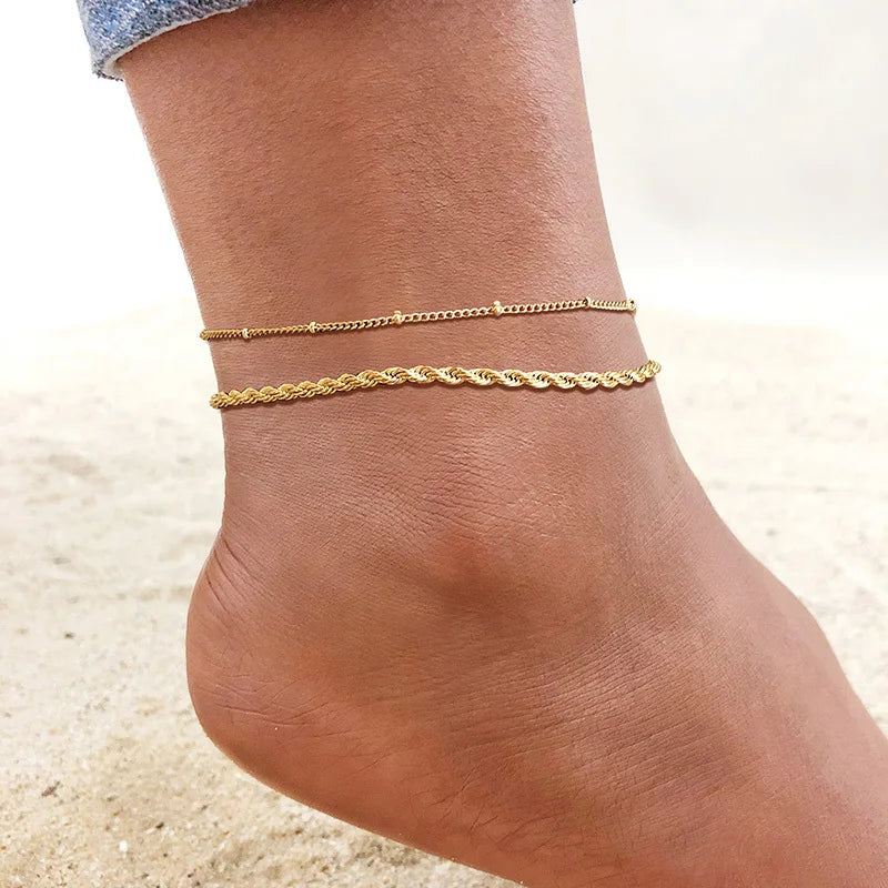 Vnox Women Stainless Steel Anklets - Just Endless