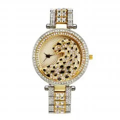 MISSFOX Crystal Diamond Leopard Watch For Women - Just Endless