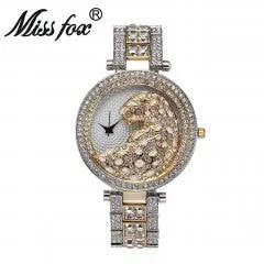 MISSFOX Crystal Diamond Leopard Watch For Women - Just Endless