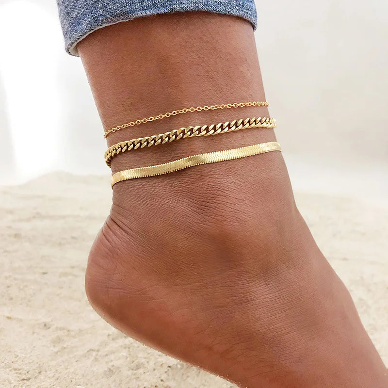 Vnox Women Stainless Steel Anklets - Just Endless