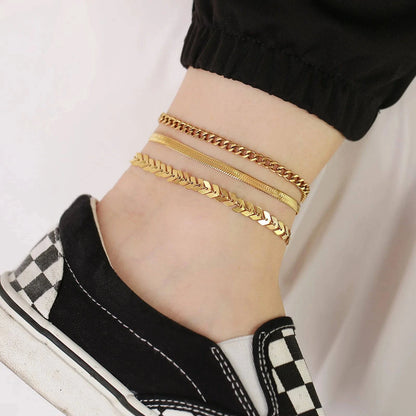 Vnox Women Stainless Steel Anklets - Just Endless