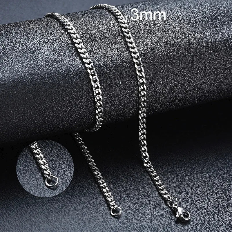 Vnox Cuban Stainless Steel Chain Necklace - Just Endless