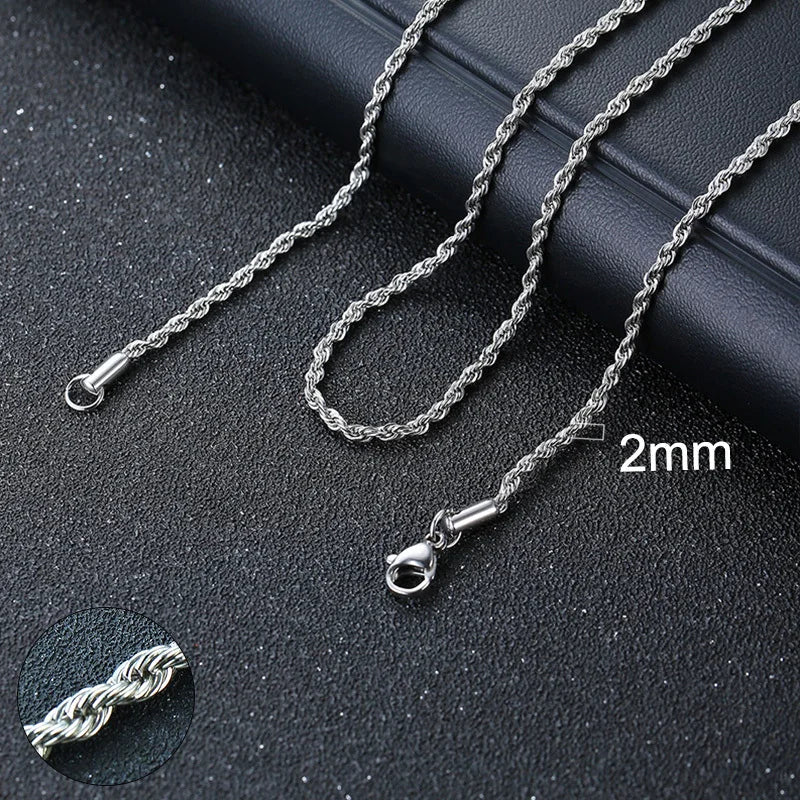 Vnox Cuban Stainless Steel Chain Necklace - Just Endless