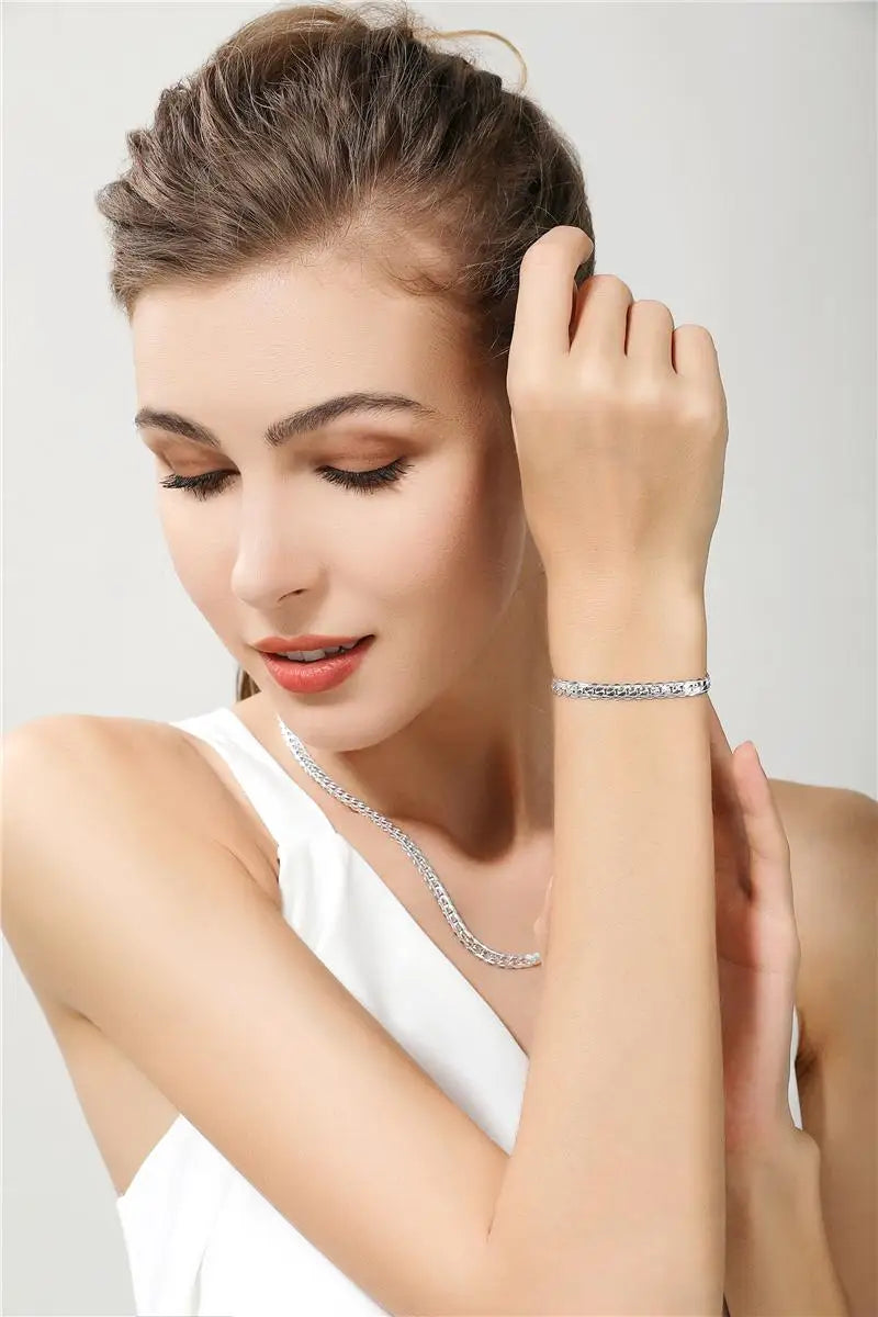 925 Sterling Silver Chain Necklace Bracelet - Just Endless