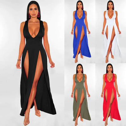 Sexy Long Double Split Dress - Just Endless