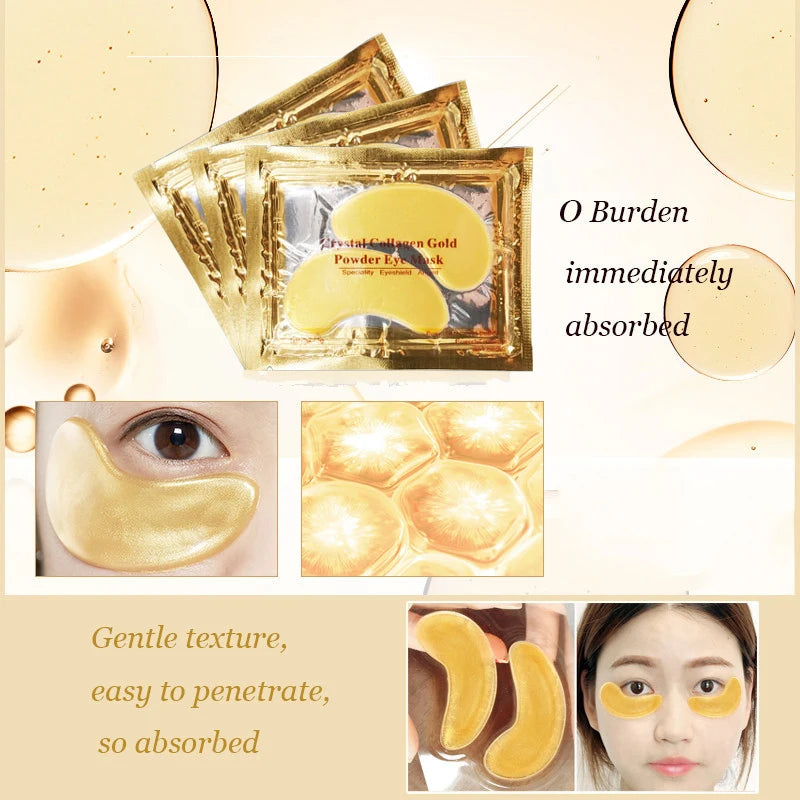 24K Gold Collagen Eye Mask Patches - Just Endless