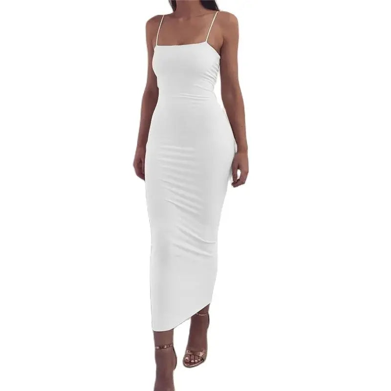 Sexy Spaghetti Strap Bodycon Maxi Dress - Just Endless