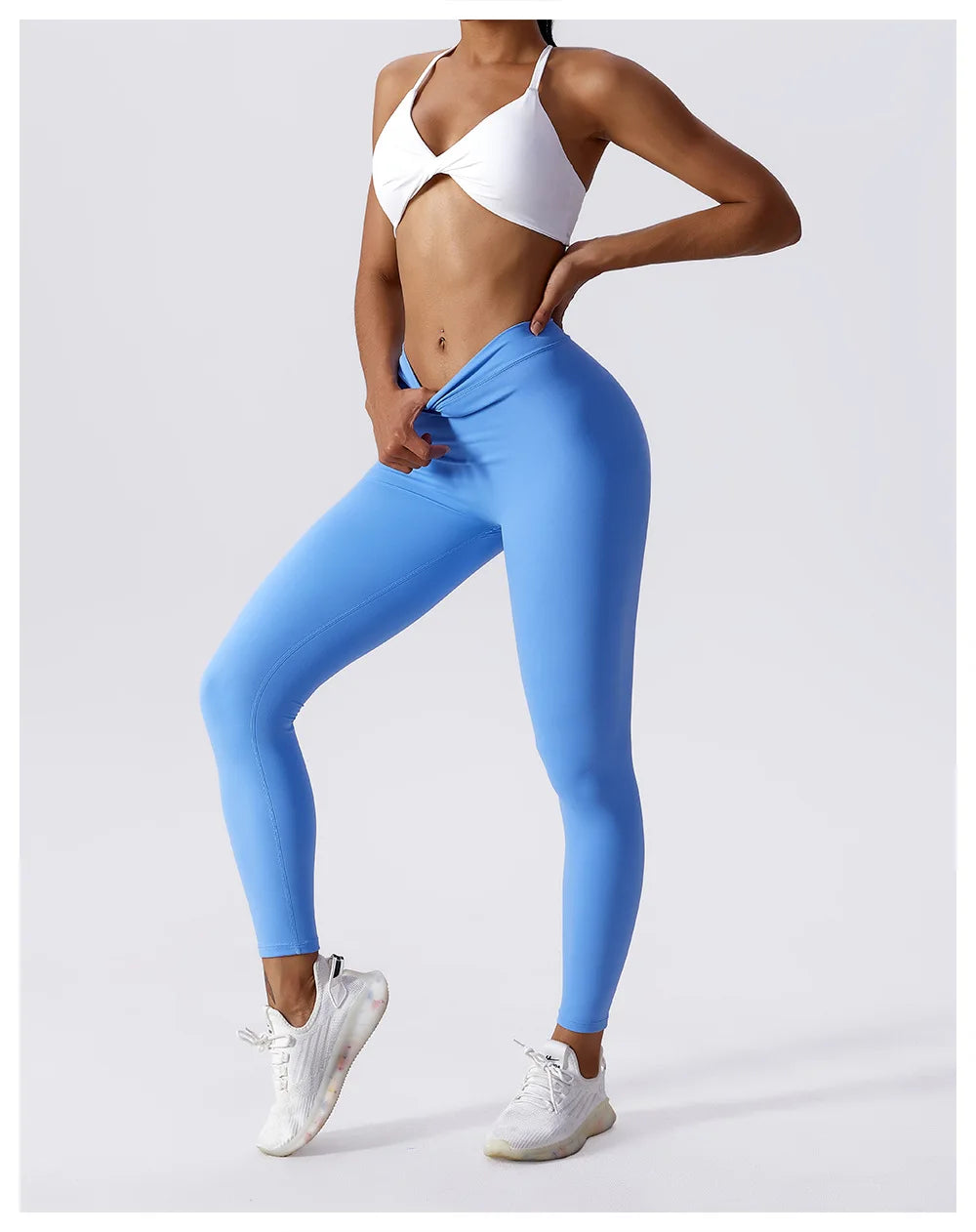 High Waist V Push Up Leggings - Just Endless