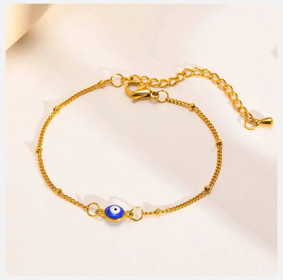 Vnox Evil Blue Eye Bracelet for Women - Just Endless