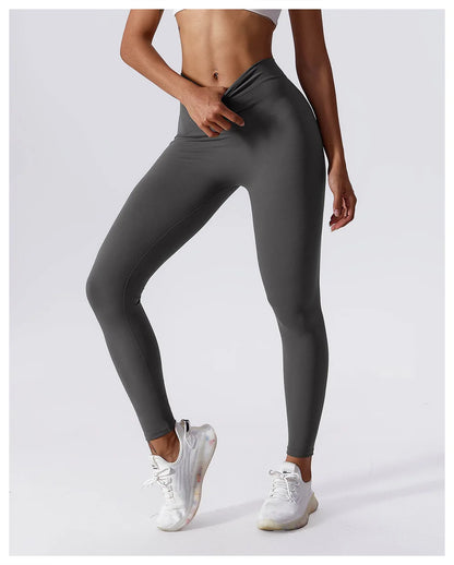 High Waist V Push Up Leggings - Just Endless