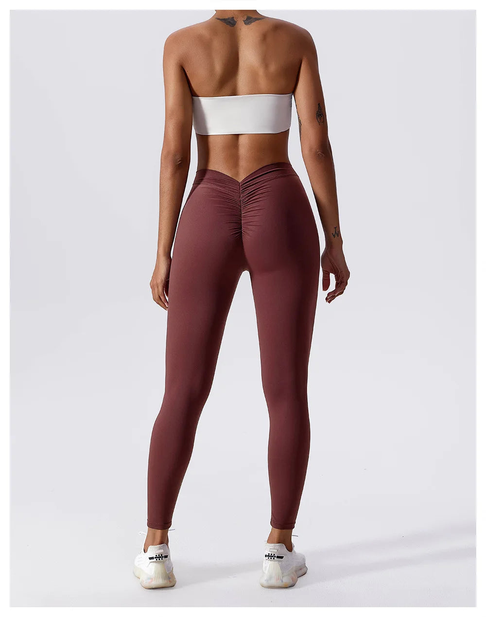 High Waist V Push Up Leggings - Just Endless