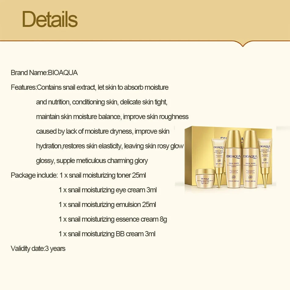 Bioaqua Collagen Gold Face Care Set - Just Endless