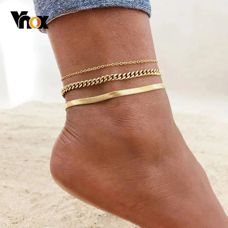 Vnox Women Stainless Steel Anklets - Just Endless