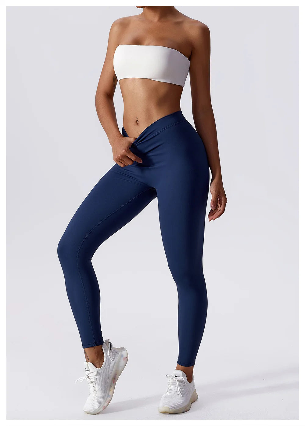 High Waist V Push Up Leggings - Just Endless