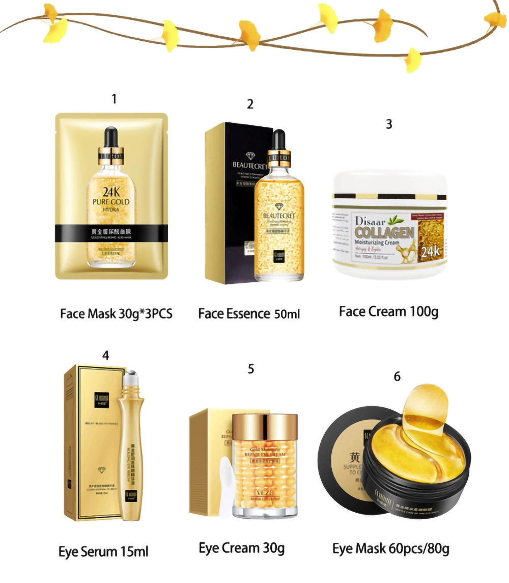 24K Gold Nicotinamide Skin Care Set - Just Endless