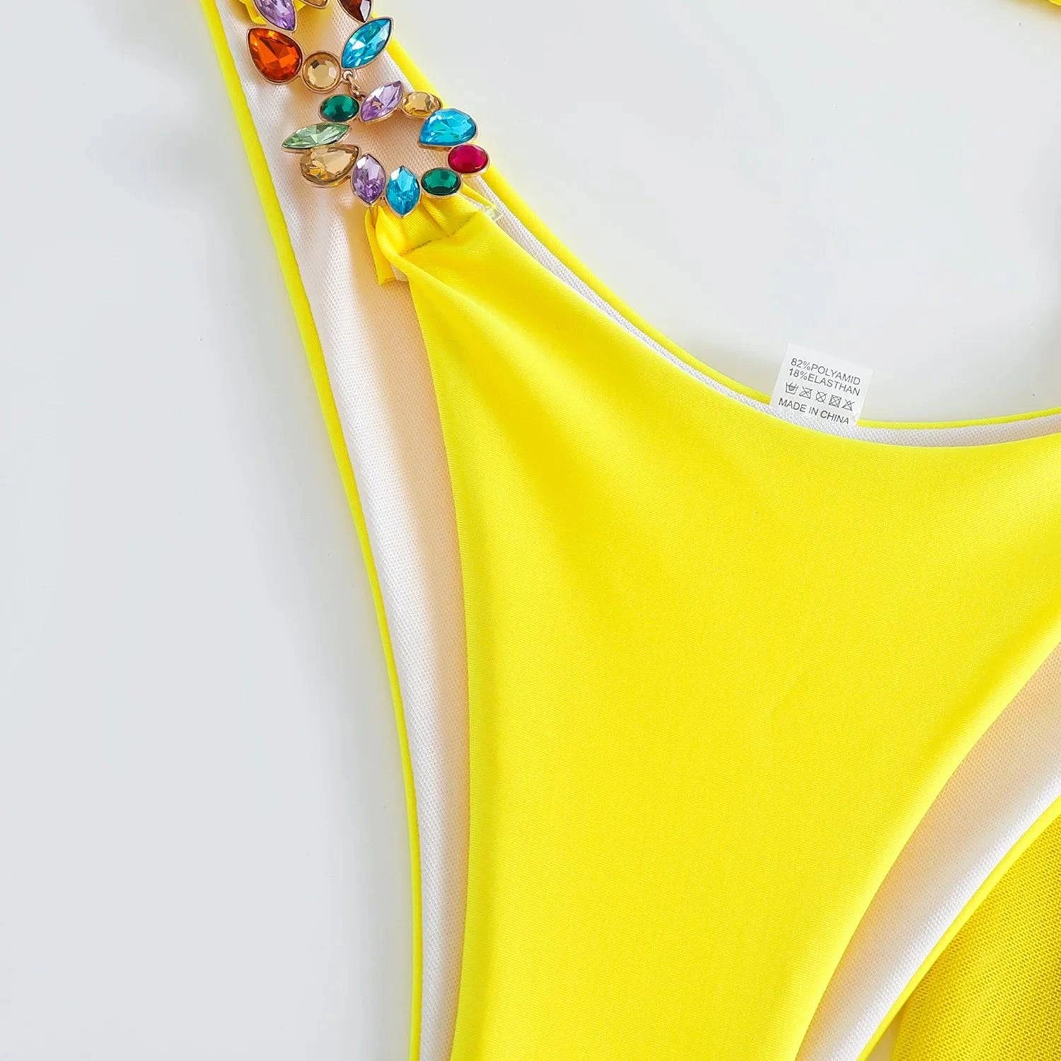 New Bikinis Swimsuits With Rhinestones Print - Just Endless