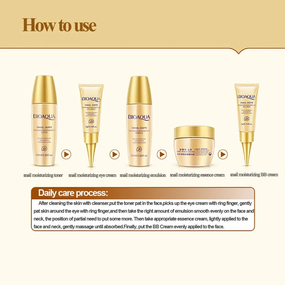 Bioaqua Collagen Gold Face Care Set - Just Endless