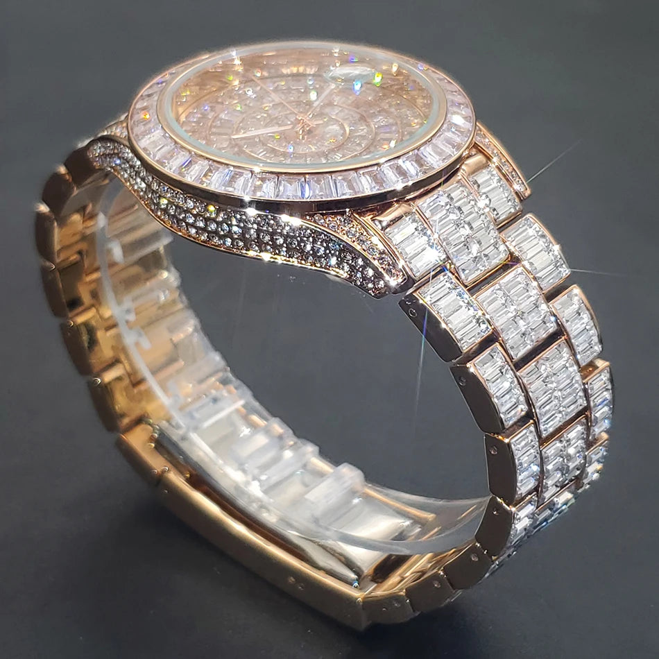 MISSFOX Full Diamond Luminous Watch For Men - Just Endless