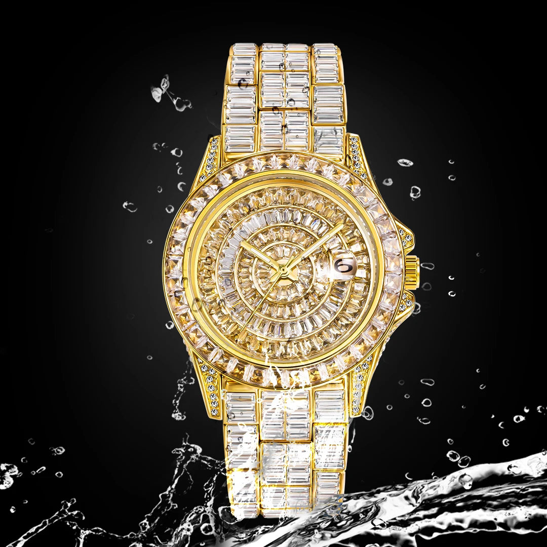 MISSFOX Full Diamond Luminous Watch For Men - Just Endless