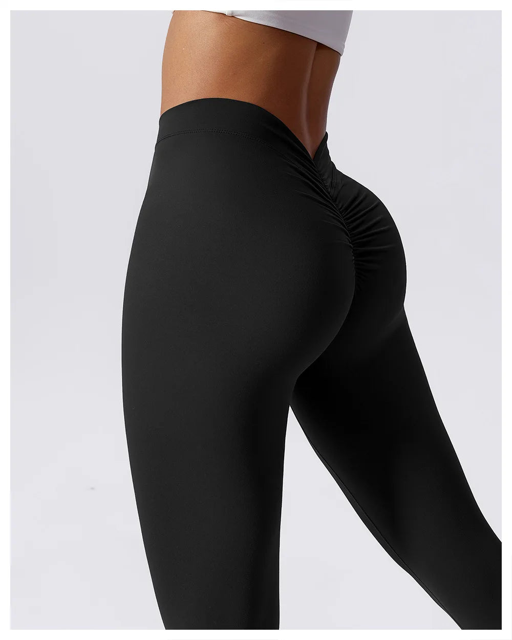 High Waist V Push Up Leggings - Just Endless