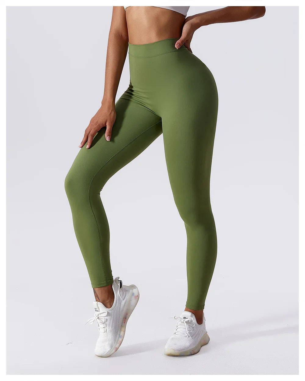 High Waist V Push Up Leggings - Just Endless