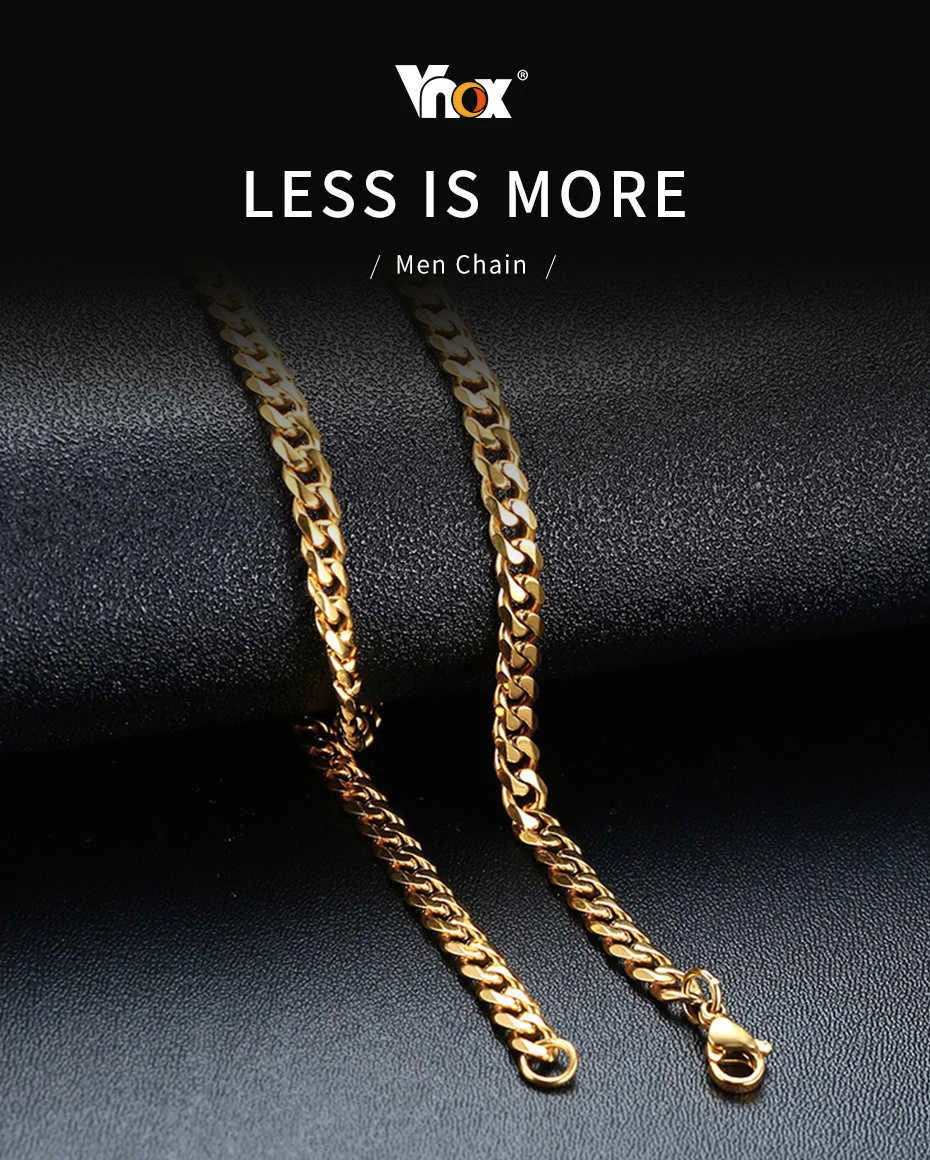 Vnox Cuban Stainless Steel Chain Necklace - Just Endless