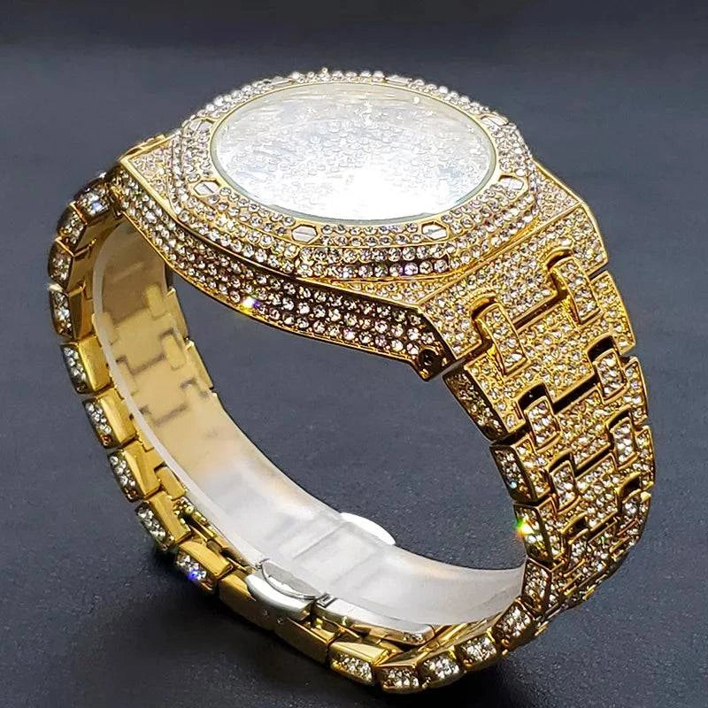 Full Diamond Watches For Men (Arab Number) - Just Endless