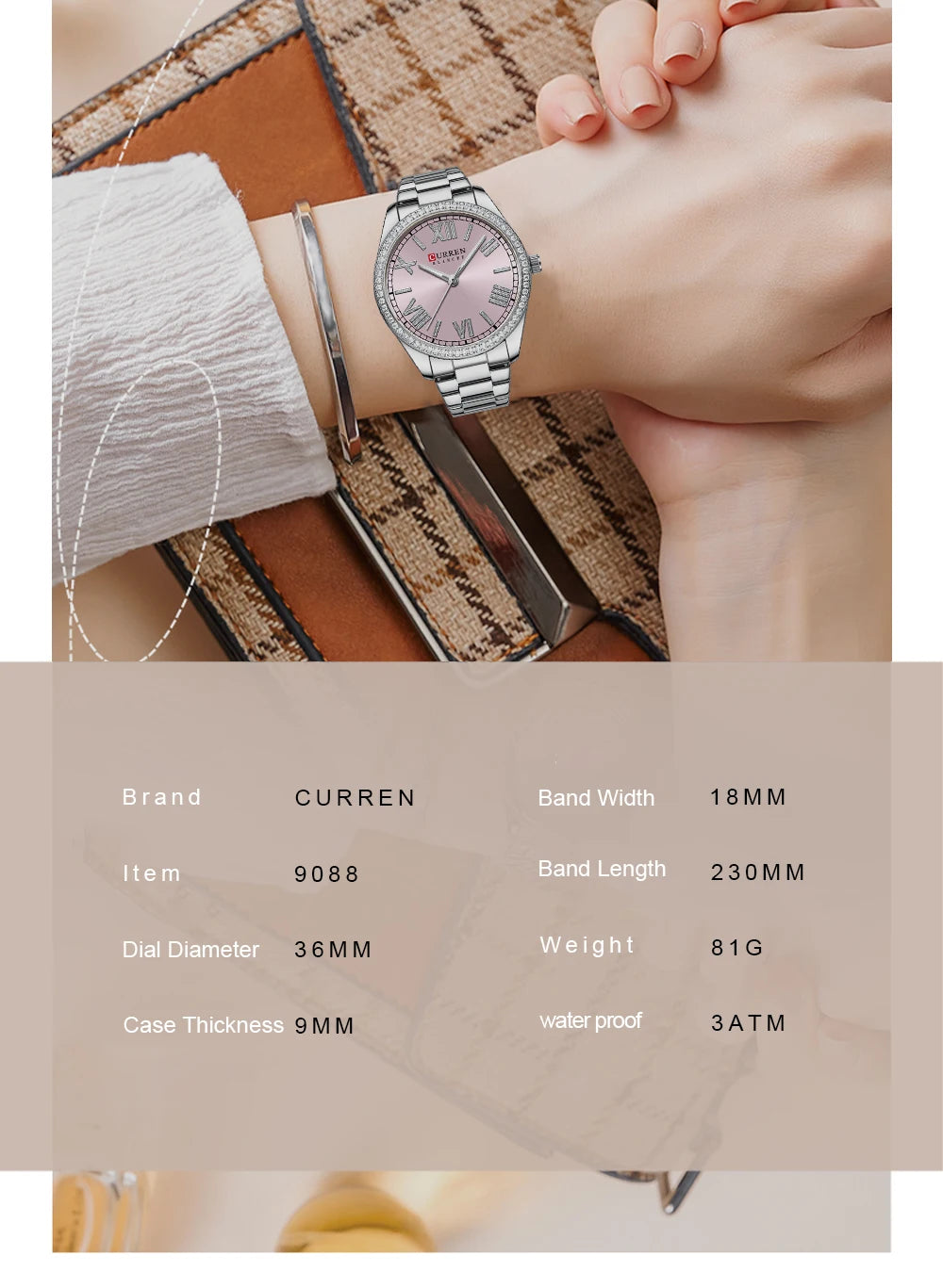 CURREN Luxury Quartz Women's Watch - Just Endless