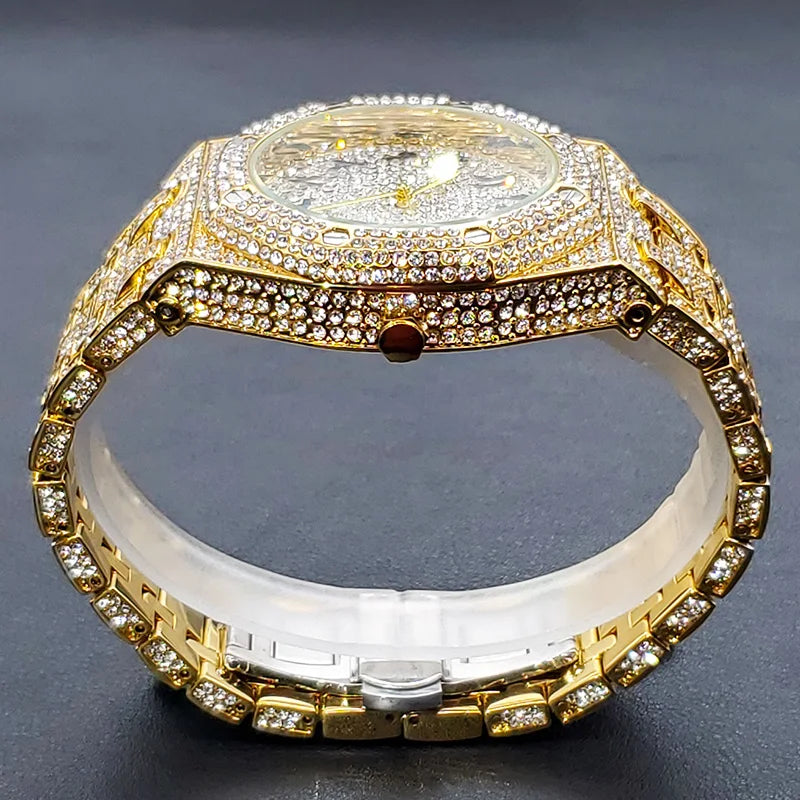 Full Diamond Watches For Men (Arab Number) - Just Endless