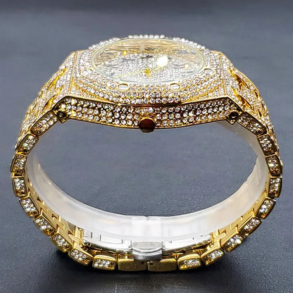 Full Diamond Watches For Men (Arab Number) - Just Endless