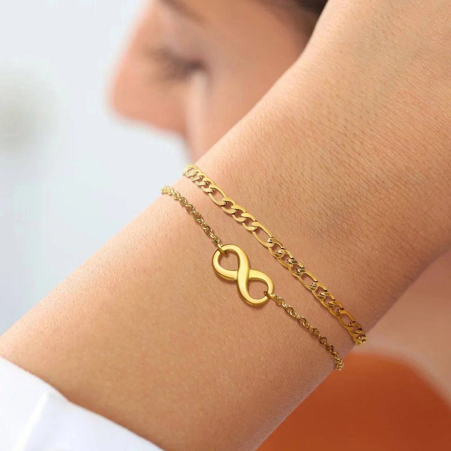 Vnox Infinity Charm Bracelet for Women - Just Endless