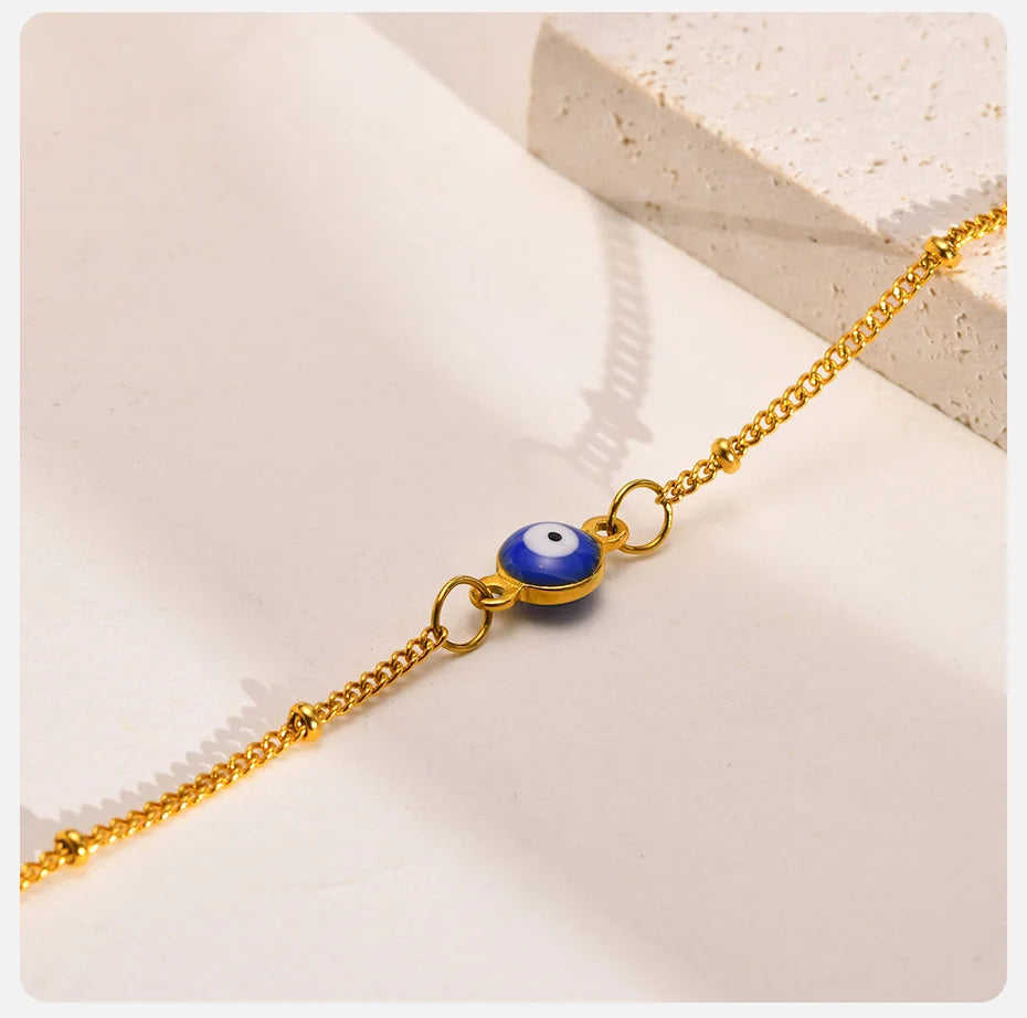 Vnox Evil Blue Eye Bracelet for Women - Just Endless