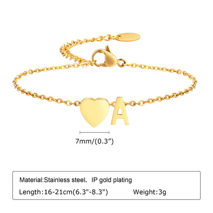 Vnox Letter Bracelet for Women - Just Endless