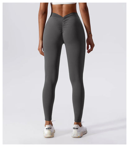 High Waist V Push Up Leggings - Just Endless