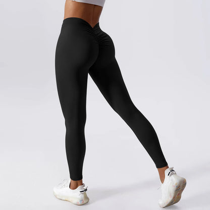 High Waist V Push Up Leggings - Just Endless