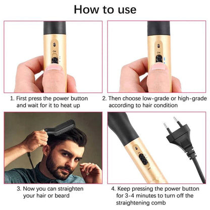 Electric Comb Straightener For Men - Just Endless