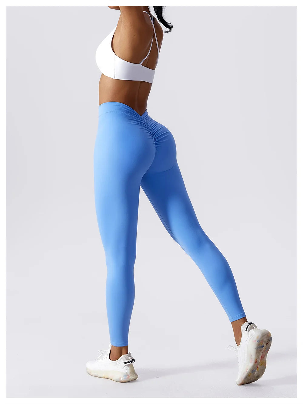 High Waist V Push Up Leggings - Just Endless