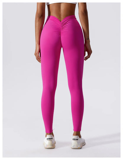 High Waist V Push Up Leggings - Just Endless