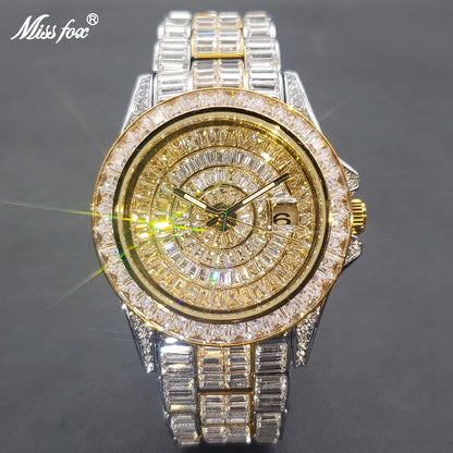 MISSFOX Full Diamond Luminous Watch For Men - Just Endless