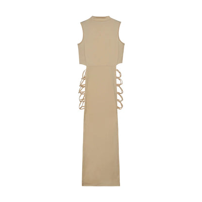 Sexy Bodycon Criss Cross Cut Out Dress - Just Endless