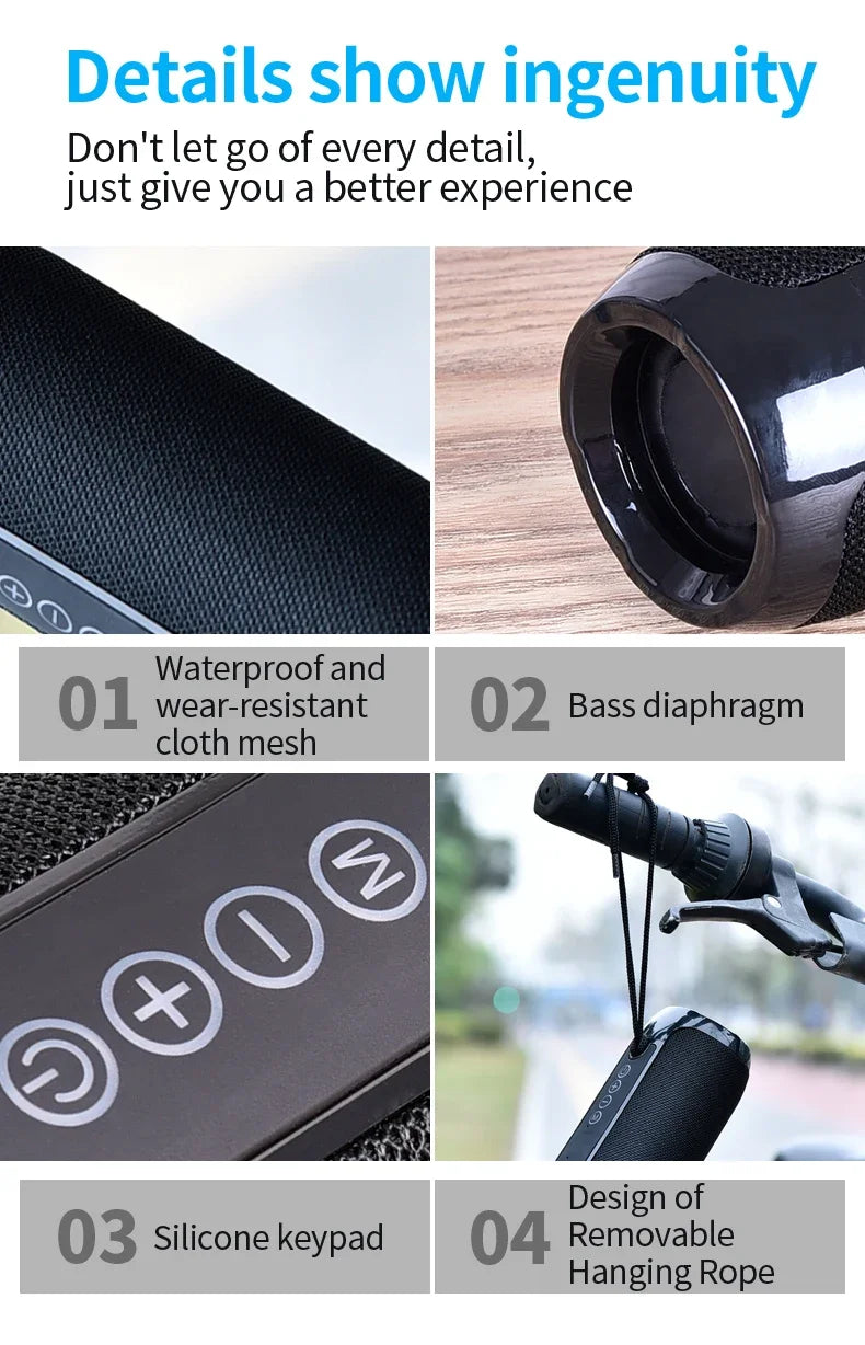 Portable Bluetooth Speaker Woofer - Just Endless