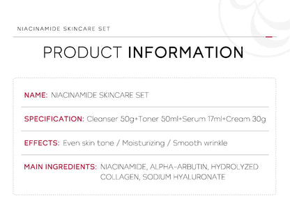 Niacinamide Skin Care Set Box - Just Endless