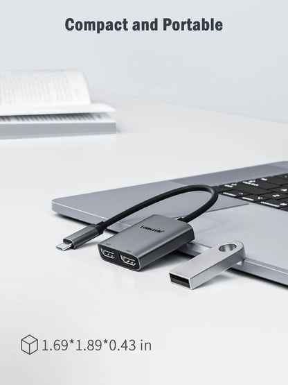 Lemorele 2 Port USB C Hub to Dual HDMI 4K