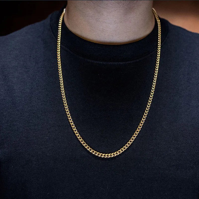 Vnox Cuban Stainless Steel Chain Necklace - Just Endless