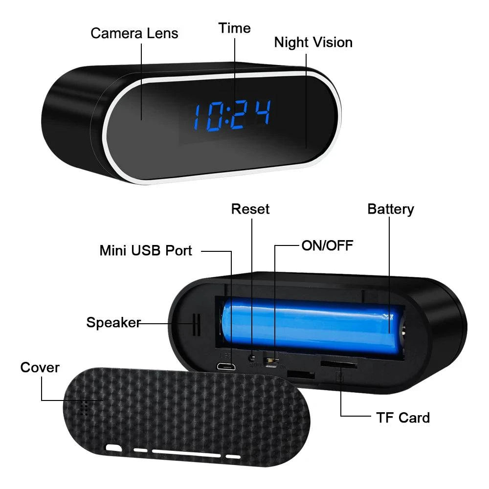 Mini Camera Clock Full HD IR Night Vision - Just Endless