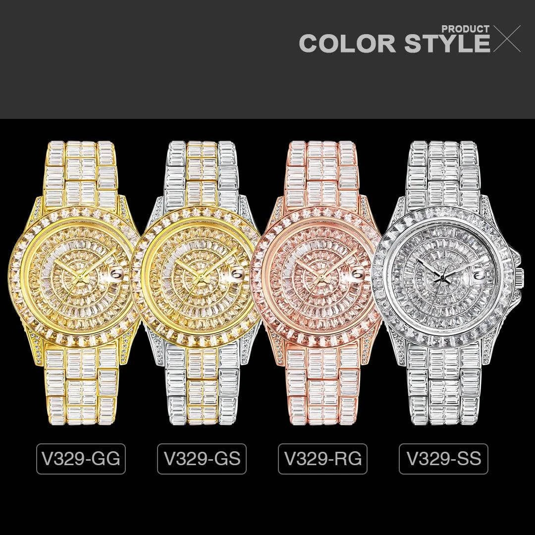 MISSFOX Full Diamond Luminous Watch For Men - Just Endless